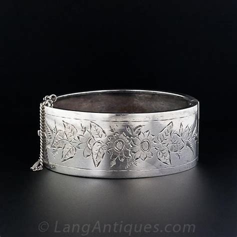 Victorian Silver Engraved Bracelet