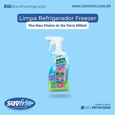 Limpa Refrigerador Freezer Tira Mau Cheiro Ar Da Terra Ml Servfrio