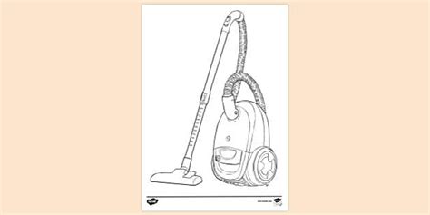 Free Vacuum Cleaner Colouring Sheet Colouring Sheets