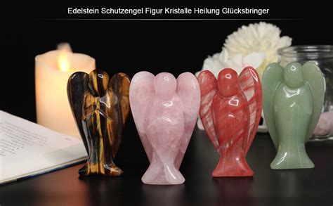 Amazon De Nupuyai Cm Edelstein Kristall Engel Figur Schutzengel