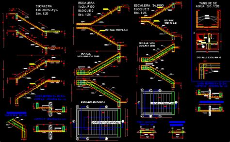 Concrete Stairs Details In Autocad Cad Library