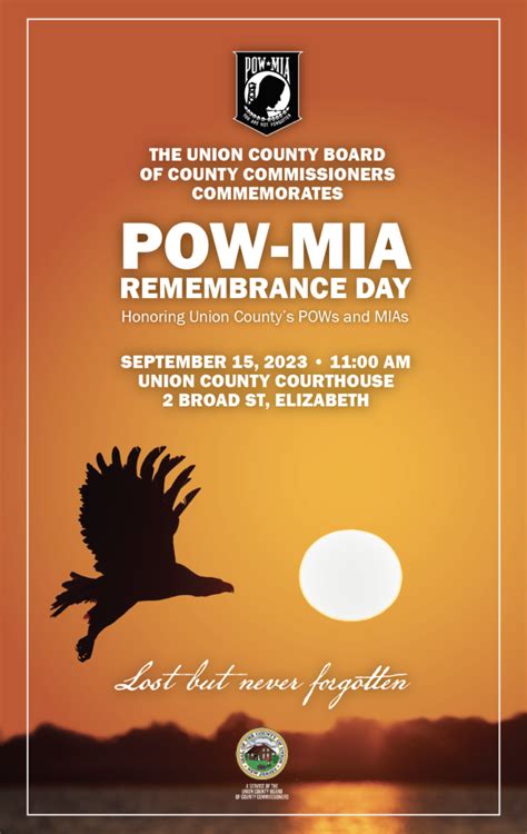 Union County Pays Tribute To Pow Mia Veterans With Flag Raising