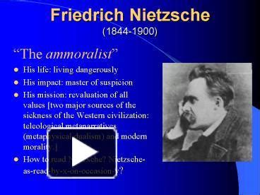 Ppt Friedrich Nietzsche Powerpoint Presentation Free To