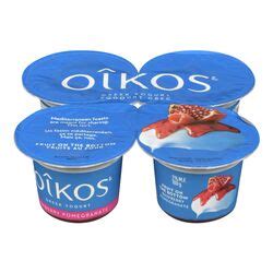 Oikos 2 Raspberry Pomegranate Flavoured Greek Yogurt Metro