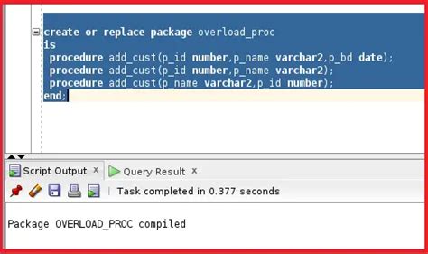 Overloading Subprograms With Procedures In Oracle Dot Net Tutorials