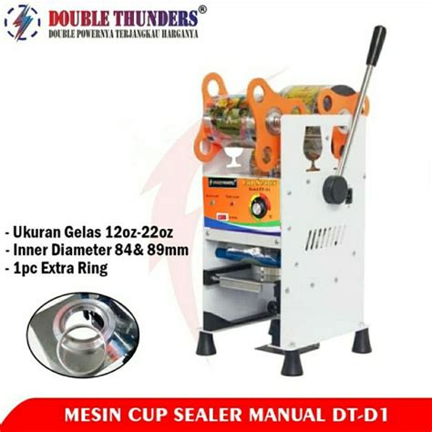 Jual Mesin Press Gelas Plastik Cup Sealer Double Thunder By Eton Ozz