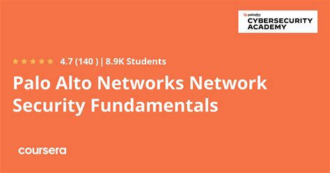 Palo Alto Networks Network Security Fundamentals Coursera