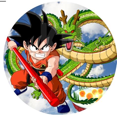 Painel De Festa Redondo Sublimado Em Tecido Tema Dragon Ball Shopee