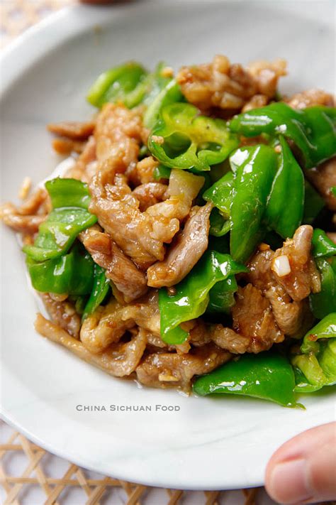 Pork And Pepper Stir Fry China Sichuan Food