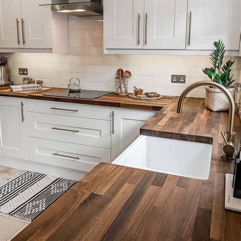 😍 How In Love Are You With This Butcher Block Countertop Im Obsessed