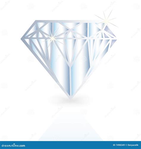 Diamante Ilustração De Cristal Do Vetor Ilustração Do Vetor Ilustração De Gelo Destaque 7498349