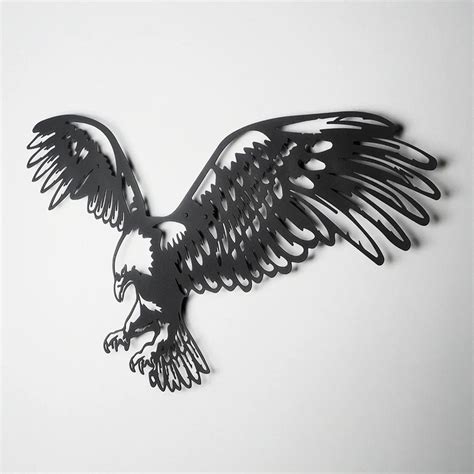 Eagle Metal Wall Art, Eagle Wall Decor, Living Room Wall Art, American Eagle, Home Decor, Metal ...