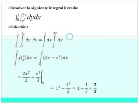 Integrales Dobles En Coordenadas Cartesianas Youtube