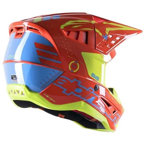 Casque Alpinestars SM5 Action Orange Bleu