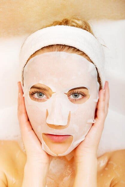 Premium Photo Close Up Portrait Of Woman Wearing Mask