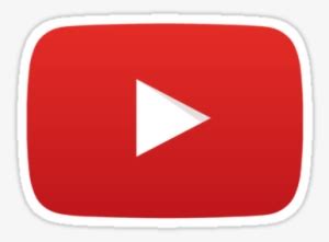 Youtube Play Button By Foxxyt Logo Stickers Laptop Youtube Logo Png