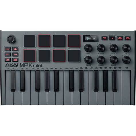 Akai Professional MPK Mini MK3 25 Key MIDI MPKMINI3 GREY B H