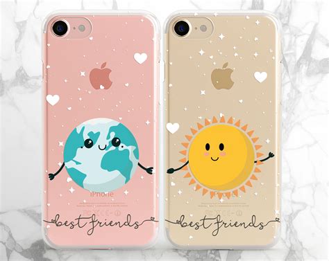 Best Friends Cases Iphone Couple Case Iphone Cute Case Xs Max Etsy