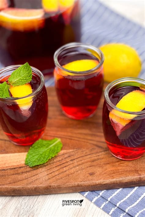 Hibiscus Tea Punch Recipe Five Spot Green Living