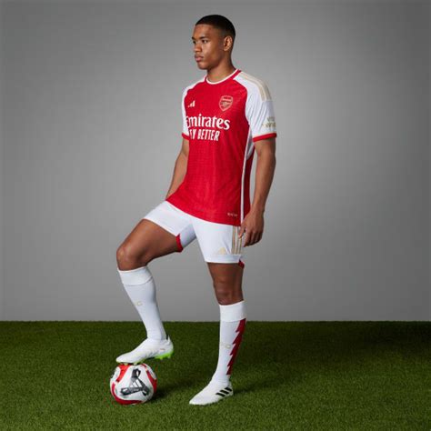 Adidas Arsenal 23 24 Home Authentic Jersey Red Free Delivery