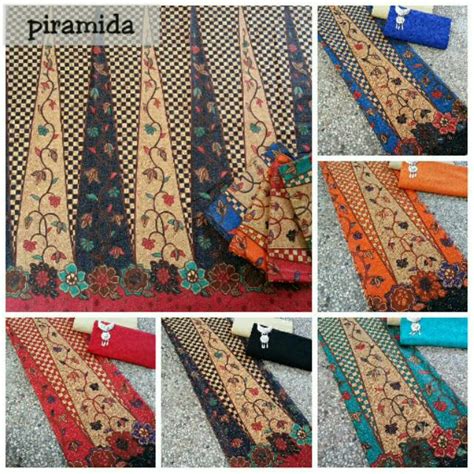 Hmt Kain Batik Printing Murah Harga Terjangkau Motif Piramida Catur