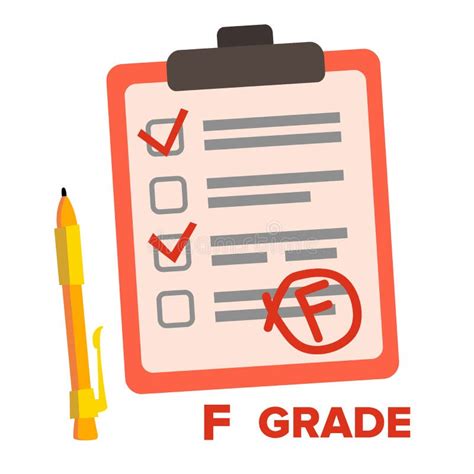 fail  exam abstract cartoon stock vector illustration  sunlight