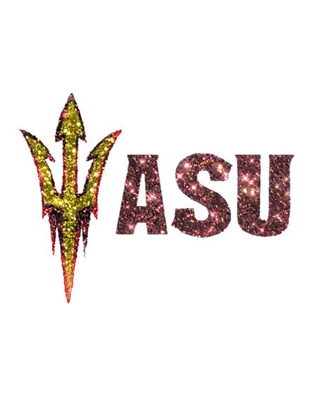 Arizona State ASU Pitchfork Glitter Tattoo | LaDivaSport