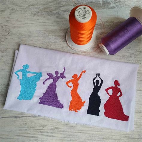 Spanish Dancers Machine Embroidery Designs Set Instant Download File - Etsy