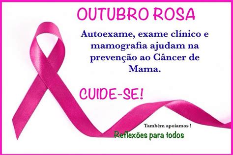 Pin Em Outubro Rosa Mensagens Reflex Es