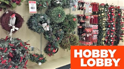 Hobby Lobby Christmas 2019 Wreaths Floral Shop With Me Shopping Store