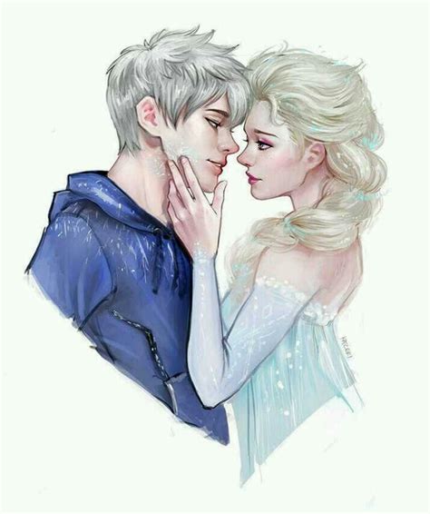 Elsa And Jack Frost Fan Art Jelsa Cute Fanart Jack Frost And Elsa Jack Frost Jack And Elsa