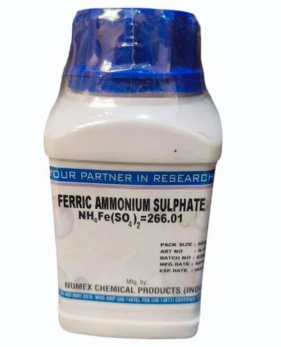 Ferric Ammonium Sulphate 99 500gm Bottle At 300 Kg In Hapur ID