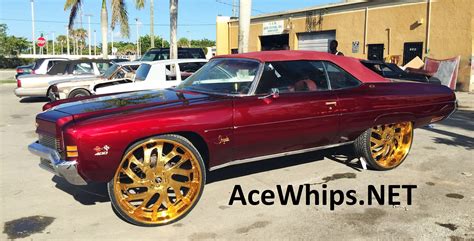 Ace-1: Candy Brandywine Chevy Vert on Gold 30" AmaniForged