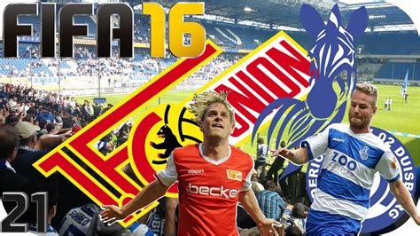 Fifa 16 Karriere MSV DUISBURG UNION BERLIN Doreax FaceCam YouTube