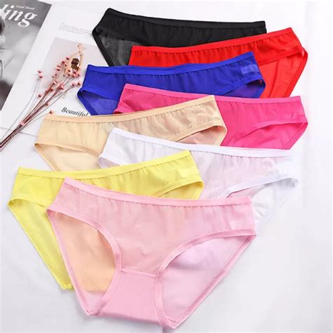 WOMEN S SEE THROUGH Mesh Briefs Lace Sexy Panties Underwear Lingerie Knickers 4 84 PicClick AU