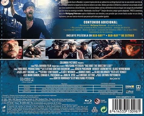 Das Boot El Submarino Edici N Horizontal Bd Bd Extras Blu Ray