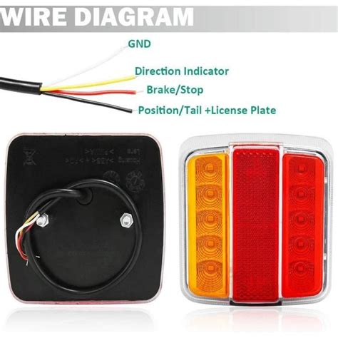 12V Led Feux Arrière De Remorques Feu Remorque Led 12V Etanche