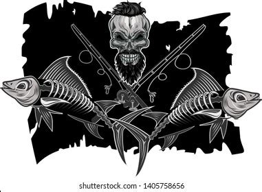 Whitetail Buck Skull Bowhunter Aiming Compound Stock Vector Royalty