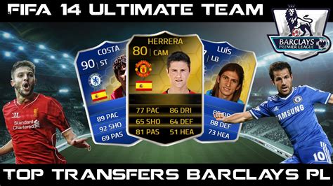 Fifa Ultimate Team Top Barclays Premier League Transfers