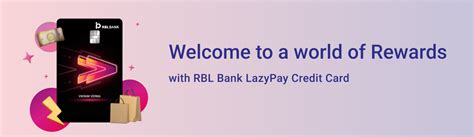 RBL Bank LazyPay Credit Card Launched Card Maven