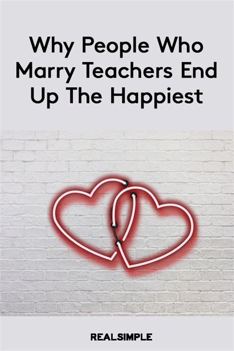 Why People Who Marry Teachers End Up The Happiest Teacher Love And