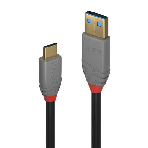 1m Usb 31 Type C To A Cable 5a Anthra Line From Lindy Uk