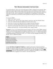 Test Review Assignment Instructions Docx Educ Test Review