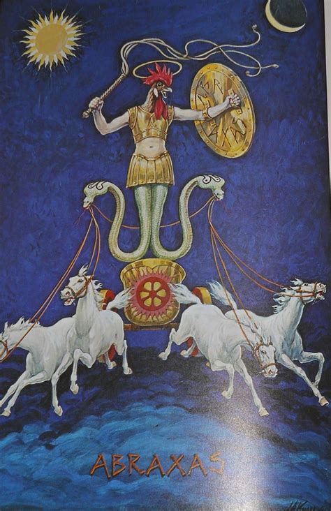 Abraxas Tarot Chariot Book Of Shadows Weird Art