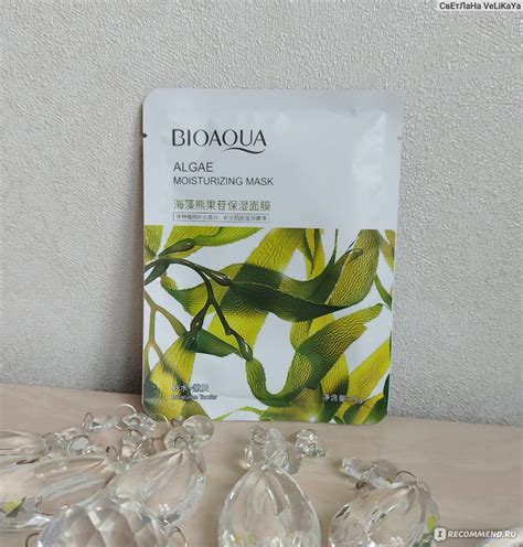 Тканевая маска для лица Bioaqua Algae Moisturizing Mask - «Бюджетная ...