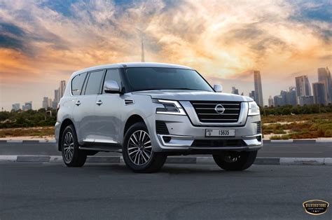 Rent Nissan Patrol Platinum In Dubai Silverstone Luxury Car Rental