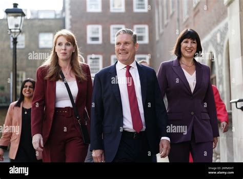 Labour Leader Sir Keir Starmer With Angela Rayner Left And Rachel