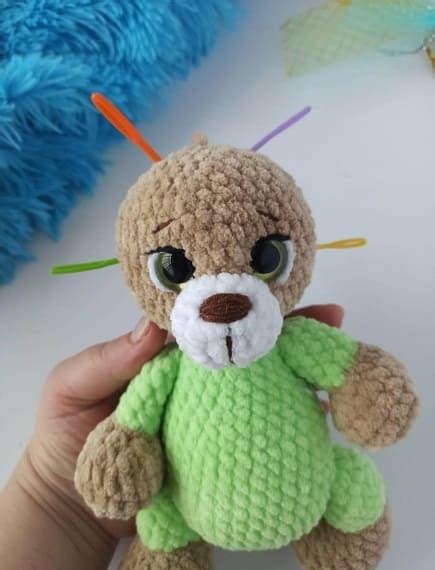 Crochet Plush Teddy Bear In Pajamas Pattern Amiguroom Toys