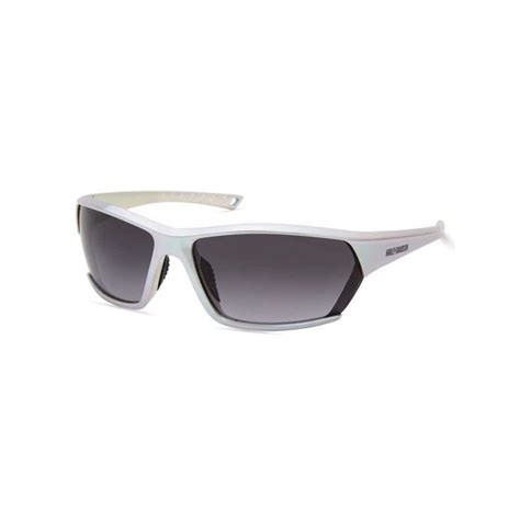 Harley Davidson Mens Geometric Sunglasses Metallic Silver Frame And Smoke Lens Harley Davidson