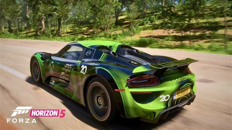 Porsche Spyder Forza Horizon With Logitech Racing Wheel G